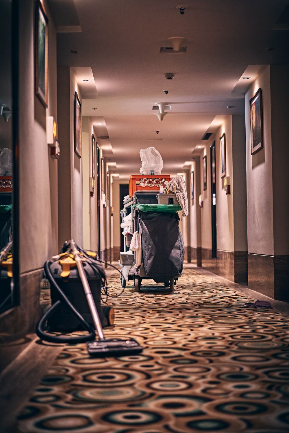 Hotel cleaning supplies insured with cleaning business insurance
