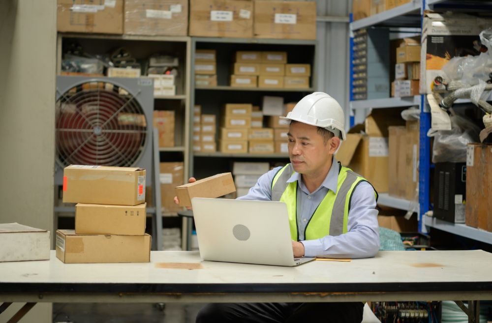 Man in warehouse located in Australia