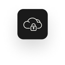 A cloud icon with a lock symbol in the center on a black and white textured background, reminiscent of scaffolding insurance themes.